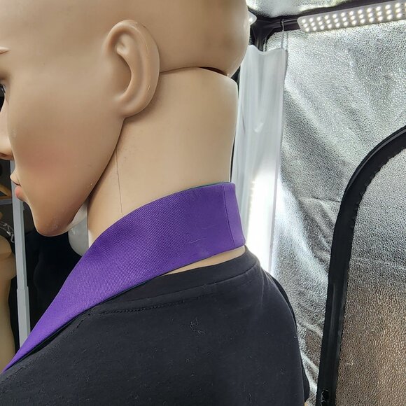 Abbott Hall 88in Reversible Purple Green IHS Clergy Stole Embroidered Vestment - Picture 5 of 6